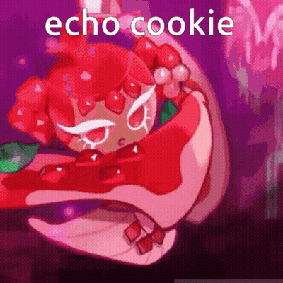 Echo Cookie On Purple Surface GIF