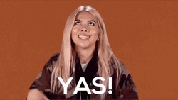 Ecstatic Yas Energetic Young Lady GIF