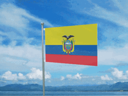 Ecuador Flag Blue Sky GIF