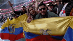  Ecuador Sports Fans Banners GIF