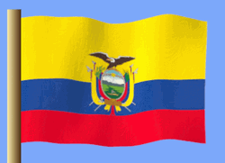 Ecuador Waving Flag  GIF