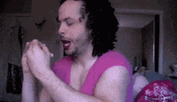 Ed Bassmaster Dresses Up As Girl Filing Nails GIF