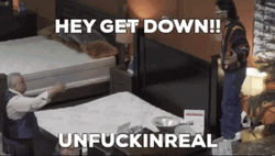 Ed Bassmaster Jumping On Bed Get Down GIF