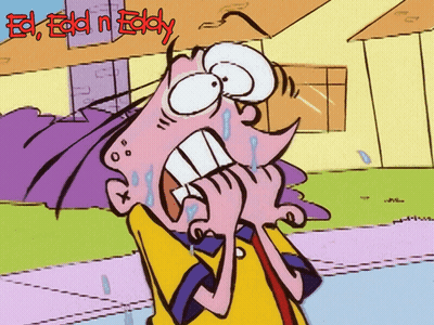 Ed Edd N Eddy Tears From Mouth GIF