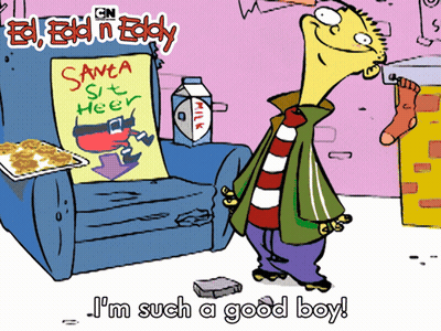 Ed from Ed Edd n Eddy Standing Next to Chair