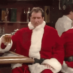 Ed O'Neill Drunk Santa GIF