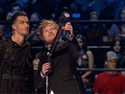 Ed Sheeran Falling Confetti GIF