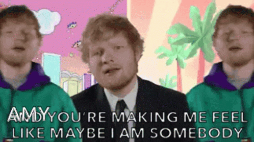 Ed Sheeran Is Making Me Feel Like Maybe I Am Somebody In This Animated Video GIF