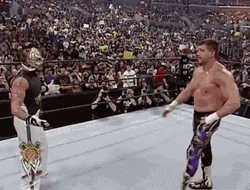 Eddie Guerrero Rey Mysterio Hand Shake GIF