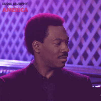 Eddie Murphy Coming To America Poster GIF