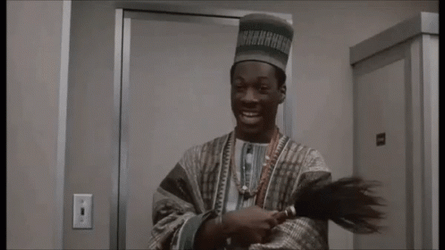 Eddie Murphy Overjoyed Coming To America GIF