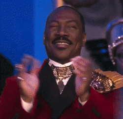 Eddie Murphy Sending Congrats By Applauding GIF