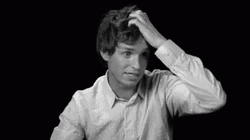 Eddie Redmayne Head Scratch GIF