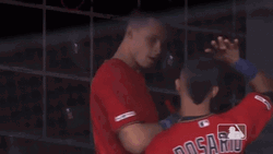 Eddie Rosario And Friends High Five Clap GIF
