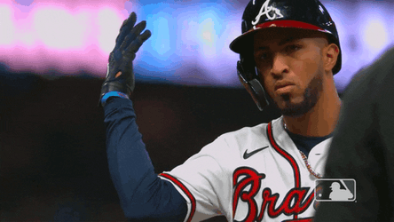 Eddie Rosario Brave Chop GIF