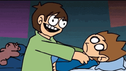 Eddsworld Edd Waking Up Tom GIF