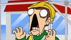 Eddsworld Insane Horrified Face GIF