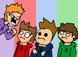 Eddsworld Matt Shouting To Gang GIF
