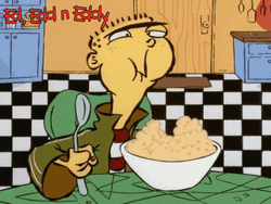 Eddy Eating Mac N Cheese GIF