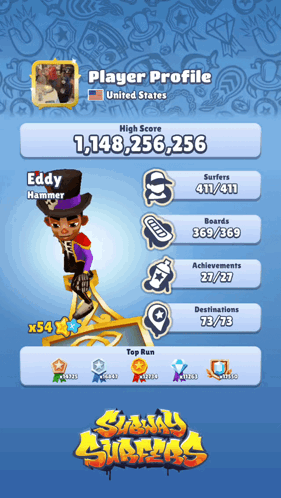 Eddy Hammer Player Profile Subway Surfers GIF