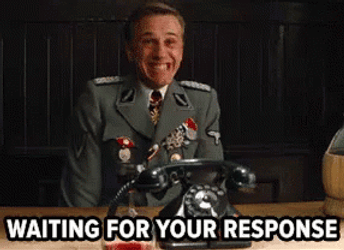 Edge Of My Seat Christopher Waltz GIF