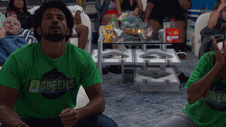Edge Of My Seat Green Guys GIF