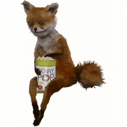 Edge Of My Seat Tired Fox GIF