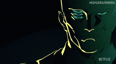 Edgerunners Poster Man With Multiple Eyes GIF