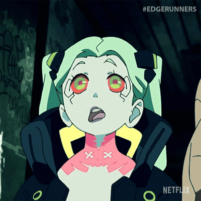Edgerunners Surprised Cartoon Character GIF