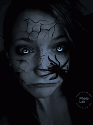 Edited Image Scary Spider Girl GIF