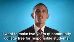 Education Free College Barrack Obama GIF