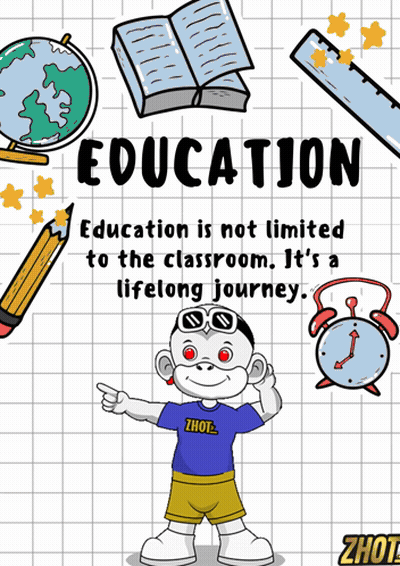 Education Is Not Limited To The Classroom It's A Lifelong Journey Poster GIF