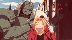 Edward Elric Alphone Fullmetal Brothers GIF
