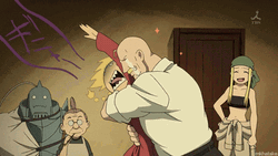 Edward Elric Armstrong Hug GIF