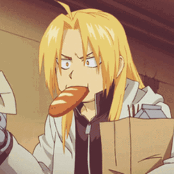 Edward Elric Fullmetal Bread GIF