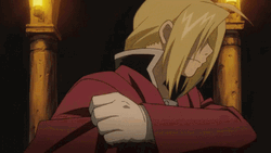 Edward Elric Fullmetal Cape Reveal GIF