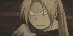 Edward Elric Fullmetal Nervous Sweating GIF