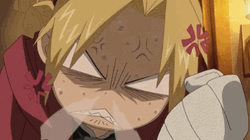 Edward Elric Fullmetal Rage Angry GIF
