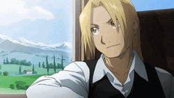 Edward Elric Fullmetal Smiling GIF