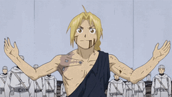 Edward Elric Pray Power Up GIF