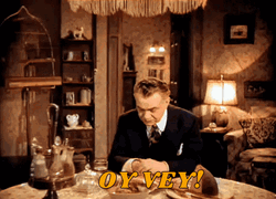Edward Robinson Oy Vey Frustrated GIF