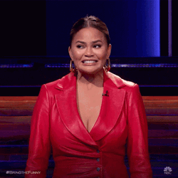Eek Reaction Chrissy GIF