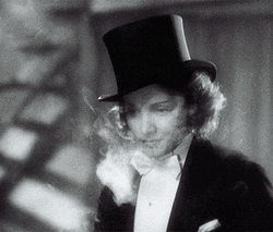 Eerie Marlene Dietrich Glaring