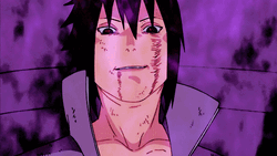 Eerie Sasuke Uchiha Nodding  GIF