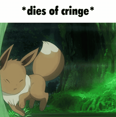 Eevee Dies Of Cringe GIF
