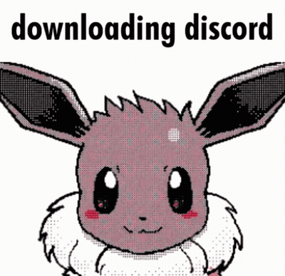Eevee Downloading Discord GIF