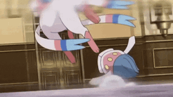 Eevee Evolutions Sylveon Running GIF
