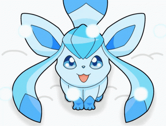 Eevee Glaceon Evolutions GIF