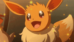 Eevee Pokemon Cute Eyes Amazed Sparkle