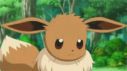 Eevee Pokemon Cute Yawn Sleepy Forest GIF